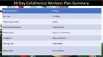 30 Day Calisthenics Workout Plan With Free PDF