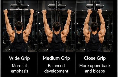 Machine Lat Pulldown Exercises