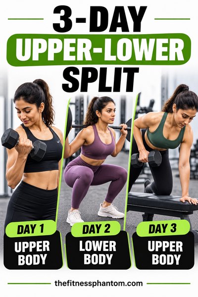 3-Day Upper Lower Split Workout
