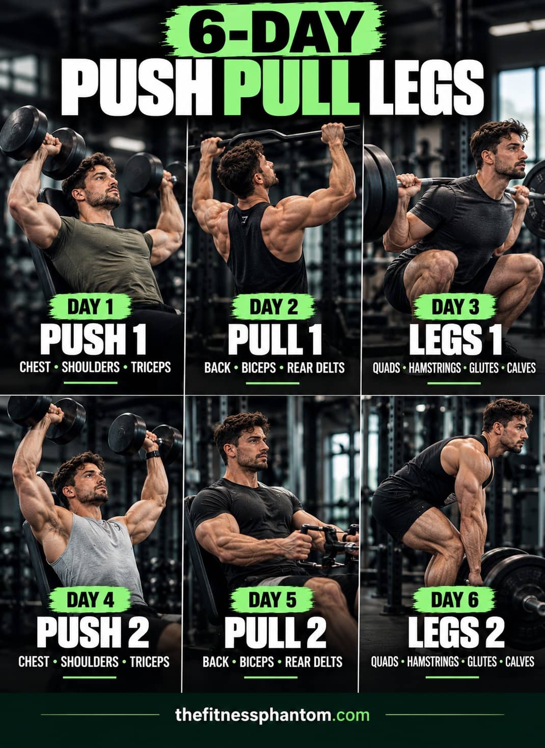 6-Day Push Pull Legs Split